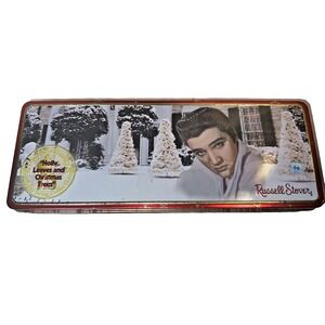 Elvis Presley Russell Stover Christmas Candy Tin Collectible Box 1999 Vintage